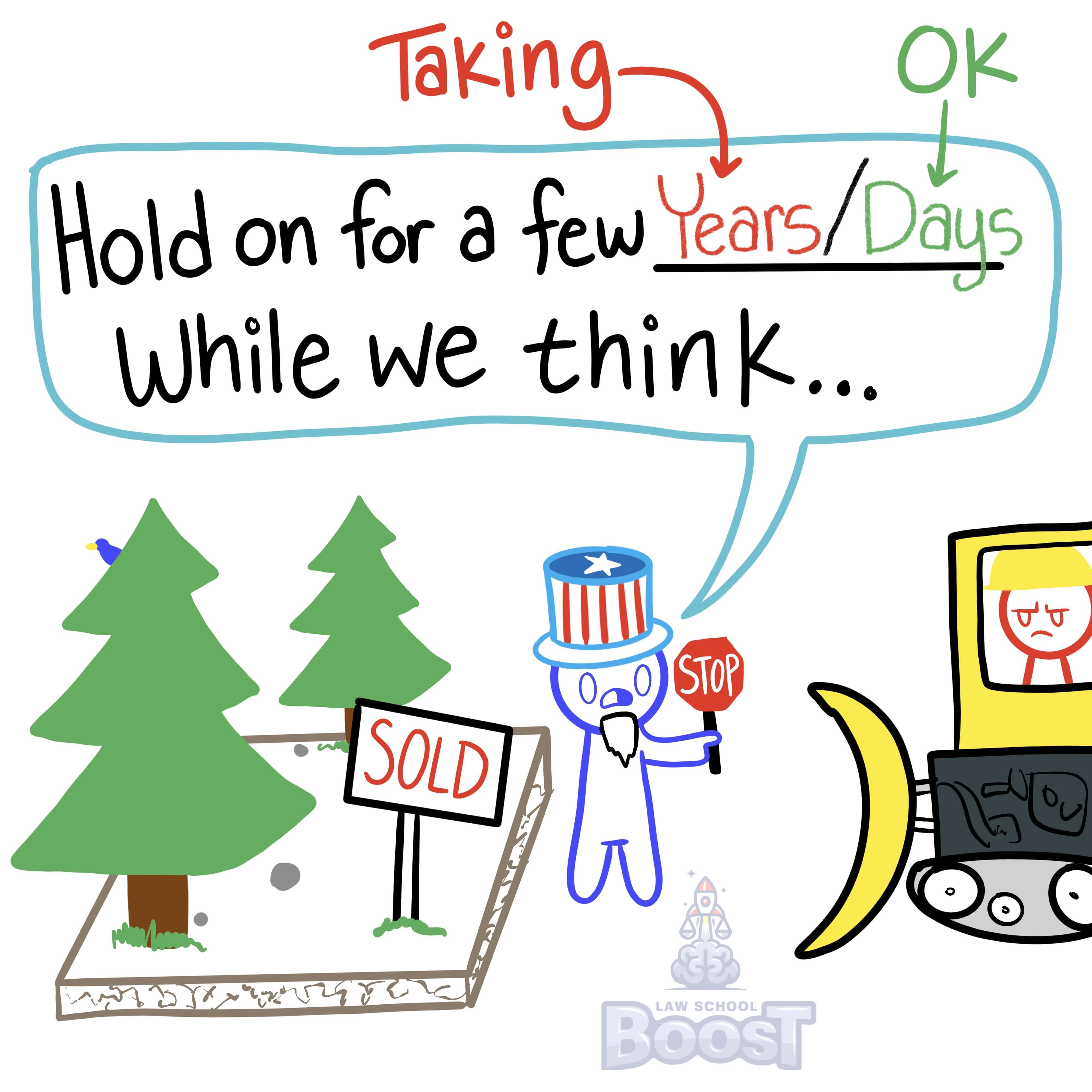 When is a temporary denial of use a taking?