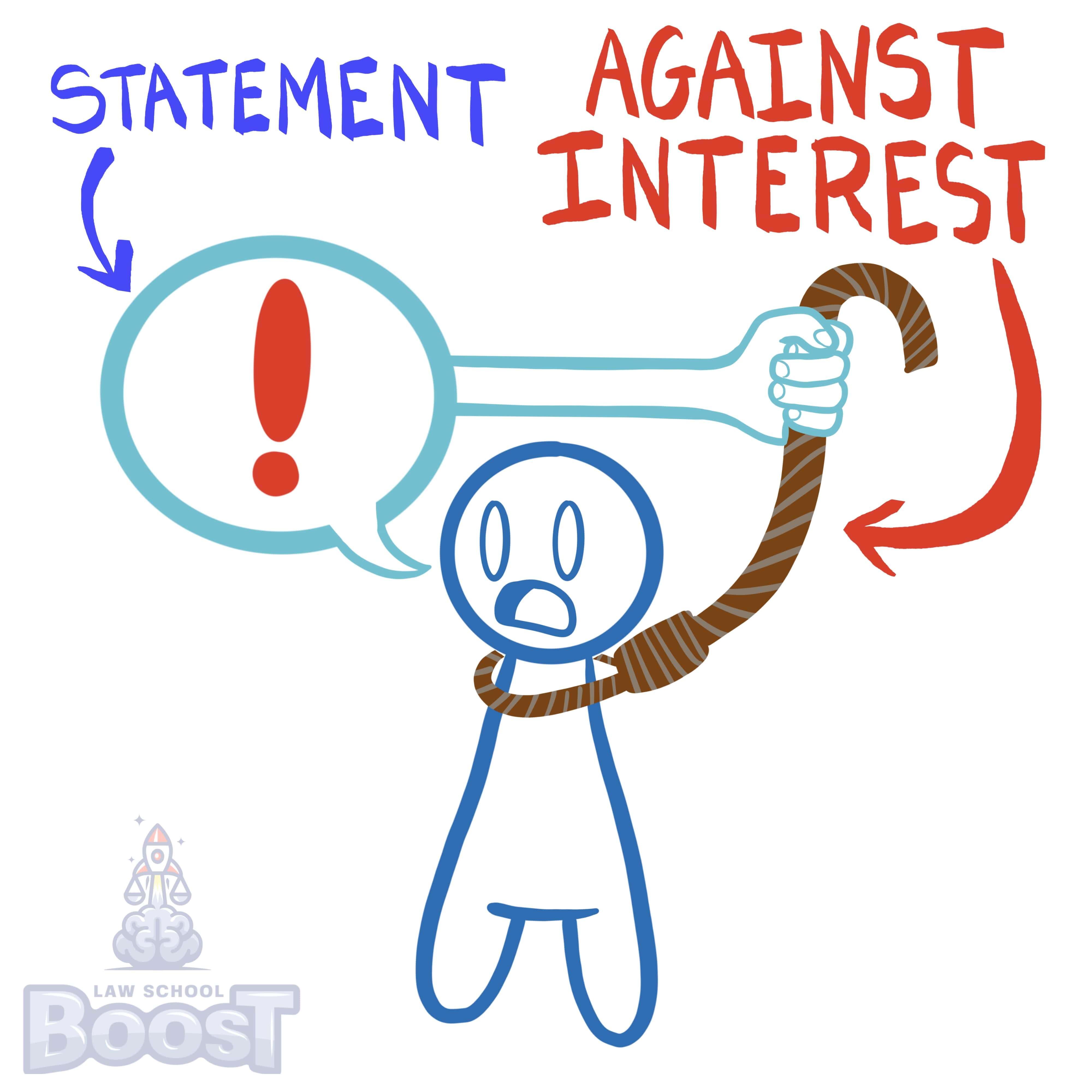 How does the statement against interest hearsay exception differ in California?