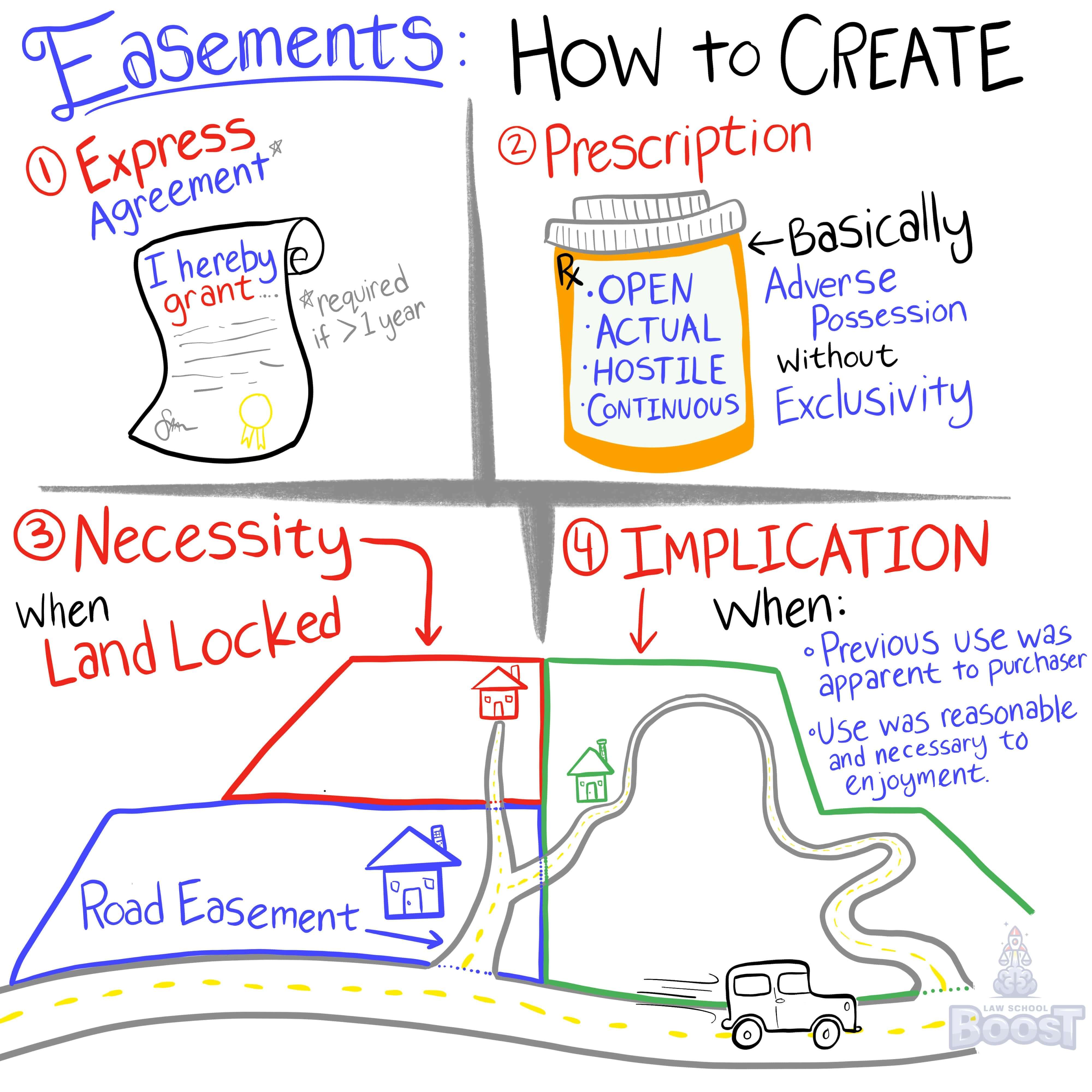 When does an easement by necessity terminate?
